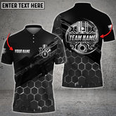 Mostprints Mechanic Honeycomb Custom Name Multi Color Printed 3D Shirt ( 4 Colors )