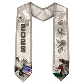 Mexican American Flag Graduation Stole class of 2025, Mexico Graduation Sash, gift for senior