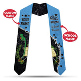 Personalized name Guatemala Graduation Stole, Custom Guatemalan American Sash 2025, Gift