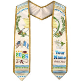 Guatemala Graduation Stole, Personalized Guatemalan American Flag Graduation Sash, Guatemalan Graduation Sash 2025