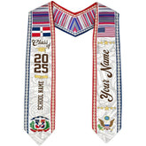 Custom Dominican Graduation Sash 2025, Dominicans Flag Graduation Sash 2025, Dominican Republic Graduation Stole