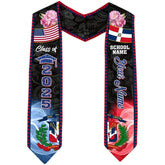 Custom Dominican Graduation Stole 2025, Dominicans Flag Graduation Sash, Dominican Republic Graduation Sash 2025