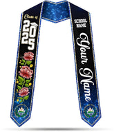 Custom Salvadoran Graduation Stole 2025, Personalized El Salvador Flag Graduation Sash, Salvadoran American Stole