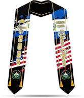 Custom Salvadoran Graduation Sash, Personalized El Salvador Flag Graduation Sash 2025, Salvadoran American Stole 2025