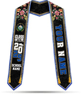 Salvadoran Graduation Stole 2025, Personalized El Salvador Flag Graduation Sash 2025, Custom Salvadoran American Sash
