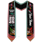 Personalized Mexican Graduation Sash 2025, Custom Mexican Graduation Stole Class of 2025, Mexican Flag Estola de Graduación Gift