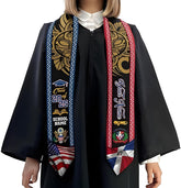 Personalized Dominican Republic Graduation Sash, Custom Dominican American Flag Sash 2025, Dominican Graduation Stole 2025