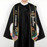 Custom Mexican Graduation Sash, Mexican American Flag Graduation Stole 2025, Mexico Graduation Stole Class of 2025