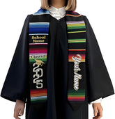 Custom Mexican Graduation Sash, Mexican American Flag Graduation Stole 2025, Mexico Graduation Sash Class of 2025