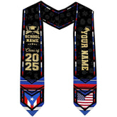 Personalized Puerto Rican Graduation Stole 2025, Puerto Rican Graduation Sash, Puerto Rico Sash for Graduation 2025 Day