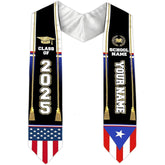 Puerto Rican Graduation Stole 2025, Puerto Rican Graduation Sash, Personalized Puerto Rico Sash for Graduation 2025 Day
