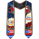 Custom Puerto Rico Graduation Stole, Puerto Rican Graduation Sash 2025, Puerto Rico Graduation Stole Class Of 2025