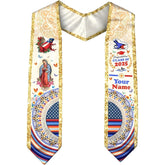 Custom Puerto Rico Graduation Sash 2025, Puerto Rican Graduation Stole, Puerto Rico Graduation Stole Class Of 2025