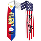 Customize Filipino Graduation Sash, Philippines Graduation Stole, Philippine Graduation Sash 2025