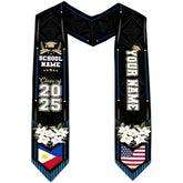 Customize Filipino Graduation Sash 2025, Philippines Graduation Stole 2025, Philippine Graduation Stole