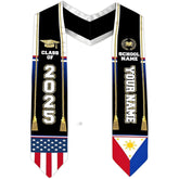 Customize Filipino Graduation Sash 2025, Philippines Graduation Stole, Personalized Philippine Graduation Stole 2025