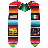 Mexican Graduation Sash 2025 Gift, Mexico Graduation Stole Class Of 2025, Graduation 2025 Stole Mexican American