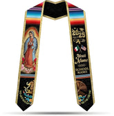 Custom Mexican Graduation Sash 2025, Mexican Flag Graduation Stole, Mexican Stoles for Graduation 2025