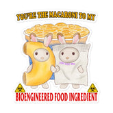 Mac and Bioengineered Ingredient Bubble-free stickers
