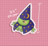 Wizard Froggy Sticker OR Magnet | Die Cut | Waterproof Vinyl