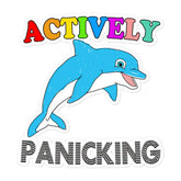 Panicking Bubble-free stickers