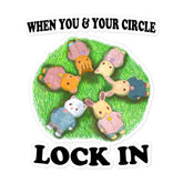 Lock In Bubble-free stickers