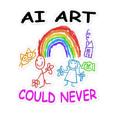 AI Art Bubble-free stickers