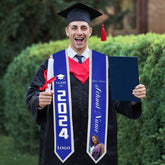 Personalized Congrats 2025 Graduation Stole, Graduation Stole Custom School Name, Your Name, Graduation Sash Gift, Class of 2025 Grad Sash