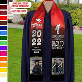 Personalized Congrats 2025 Graduation Stole, Graduation Stole Custom School Name, Your Name, Graduation Sash Gift, Class of 2025 Grad Sash