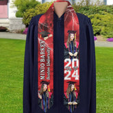 Personalized Congrats 2025 Graduation Stole, Graduation Stole Custom School Name, Your Name, Graduation Sash Gift, Class of 2025 Grad Sash