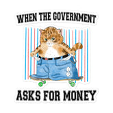 Gov Money Bubble-free stickers