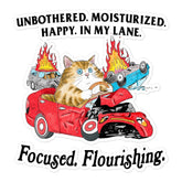 Unbothered Bubble-free stickers