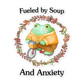 Soup and Anxiety Bubble-free stickers