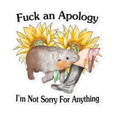 Not Sorry Bubble-free stickers