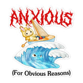 Anxious Bubble-free stickers