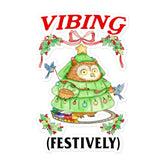 Festive Vibing Bubble-free stickers
