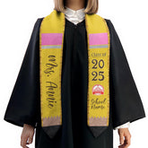 Personalized Teacher Stole, Custom Teacher Graduation Stole, Pencil Stole Graduation Class Of 2025, Teacher Graduation Sash TD-0122-6HRP