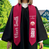 Personalized Graduation 2025 Stoles, Custom Class Of 2025 Stoles, Your High School Grad Sash, Any University Grad Stoles Sash TD-0122-PDTY