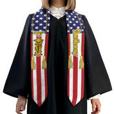 Personalized Graduation 2025 Stoles, Custom Class Of 2025 Stoles, Your High School Grad Sash, Any University Grad Stoles Sash TD-0416-QROH