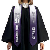 Personalized Graduation 2025 Stoles, Custom Class Of 2025 Stoles, Your High School Grad Sash, Any University Grad Stoles Sash TD-0417-8Q2R