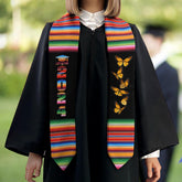 Personalized Mexican Stole, Custom Mexican Graduation Stole, Mexican Stole Graduation Class Of 2025, Mexican Graduation Sash TD-0502-A7PR