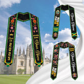 Custom Jamaica Graduation Sash,Custom Jamaica Stole 2025,Jamaica American Flag Graduation Sash 2025,Jamaican Stole, Graduation Class Of 2025