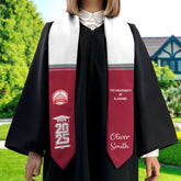 Personalized Graduation 2025 Stoles, Custom Class Of 2025 Stoles, Your High School Grad Sash, Any University Grad Stoles Sash TD-0122-AFYL