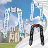 Personalized Guatemalan Graduation Sash 2025, Custom Graduation American Flag Stole, Guatemala Graduation Stole, Guatemalan Graduation 2025