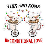 Unconditional Love Bubble-free stickers