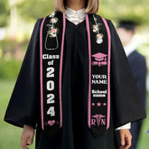 Personalized Nursing Stole, Custom Nursing Graduation Stole, RN Nursing Stole Graduation Class Of 2025, Nursing Graduation 2025 TD-0424-P9AT