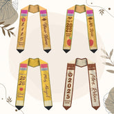 Custom Teacher Graduation Stole Class Of 2025, Teacher Stole 2025,Teacher Stole, Pencil Stole Graduation For Teachers, Sash For Teacher