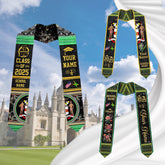 Custom Jamaica Graduation Sash,Custom Jamaica Stole 2025,Jamaica American Flag Graduation Sash 2025,Jamaican Stole, Graduation Class Of 2025