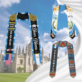 Personalized Guatemalan Graduation Sash 2025, Custom Graduation American Flag Stole, Guatemala Graduation Stole, Guatemalan Graduation 2025