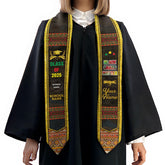 Custom African American Flag Graduation Sash 2025, African Graduation Sash, African Graduation Stole Class Of 2025, African Graduation Gifts